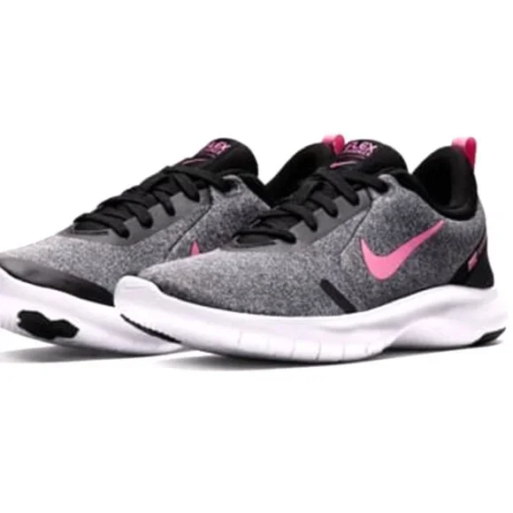 NIB Women's Nike Flex RN 8 - Gray/Black/Pink - Size 7.5 in BOX - Picture 2 of 14